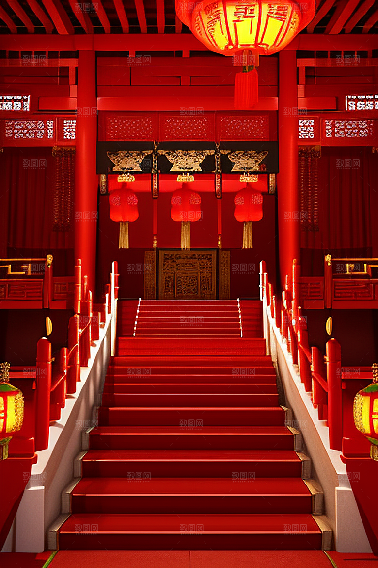 喜庆婚礼浪漫场景梦幻装扮