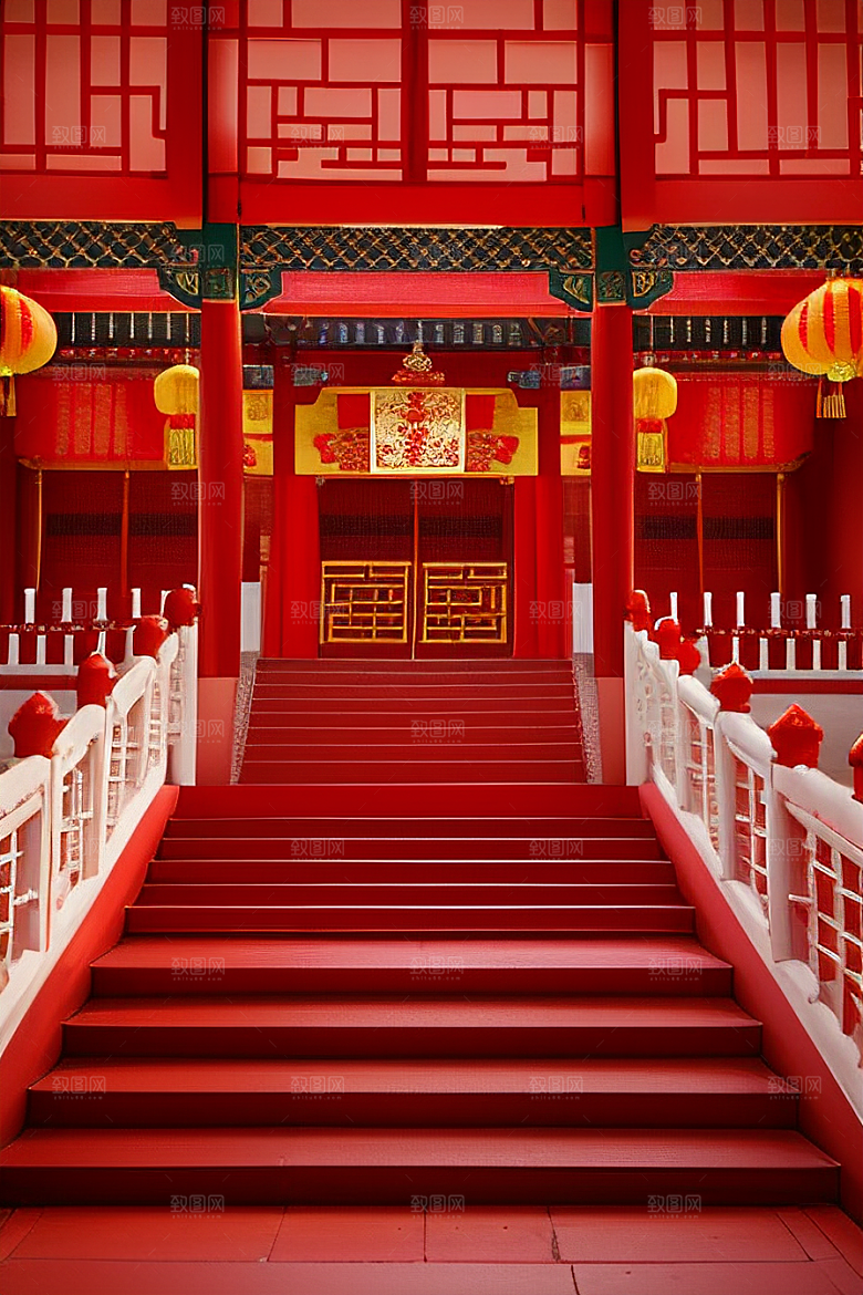 喜庆婚礼浪漫场景梦幻装扮