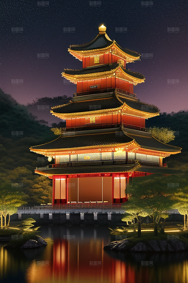 金碧辉煌的中国宫殿