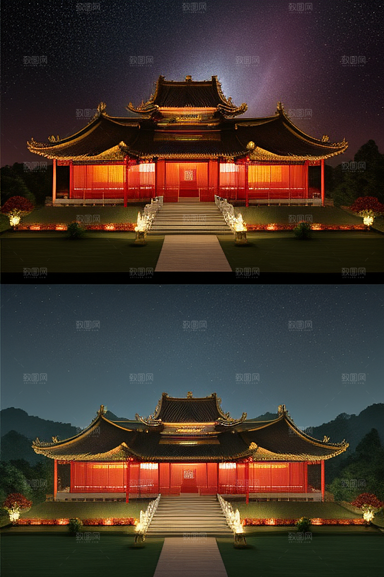 金碧辉煌的中国宫殿
