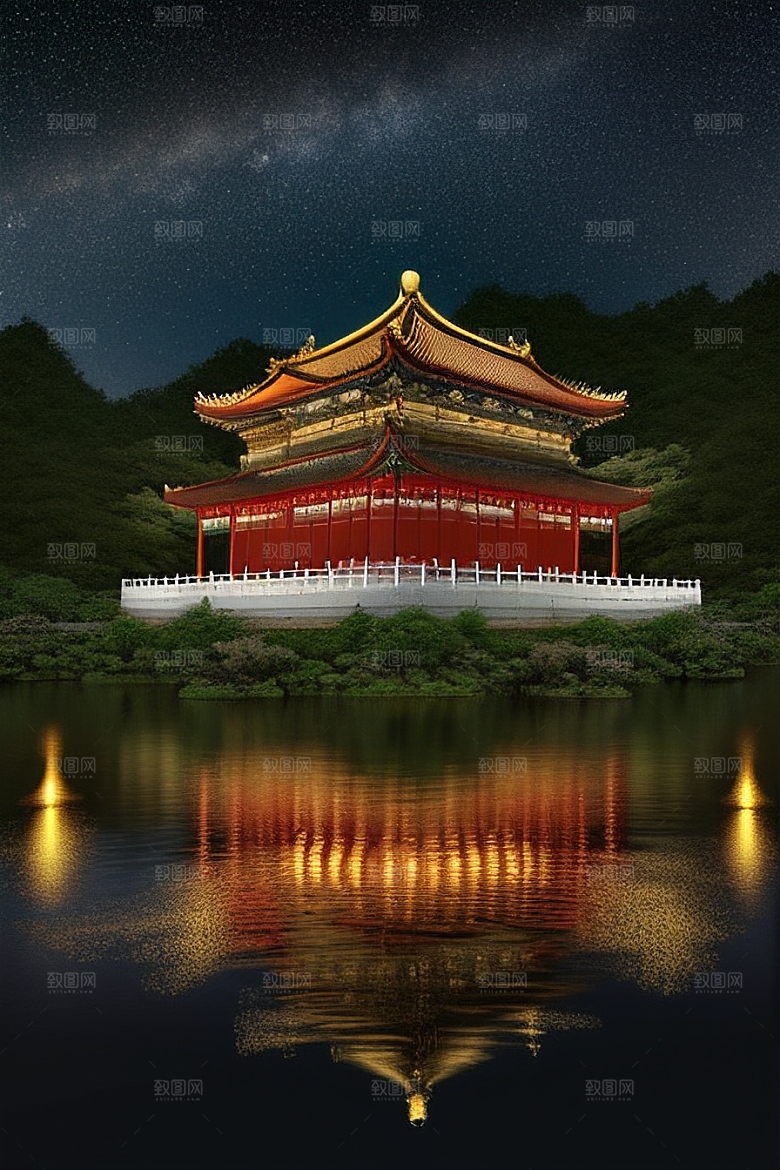 金碧辉煌的中国宫殿