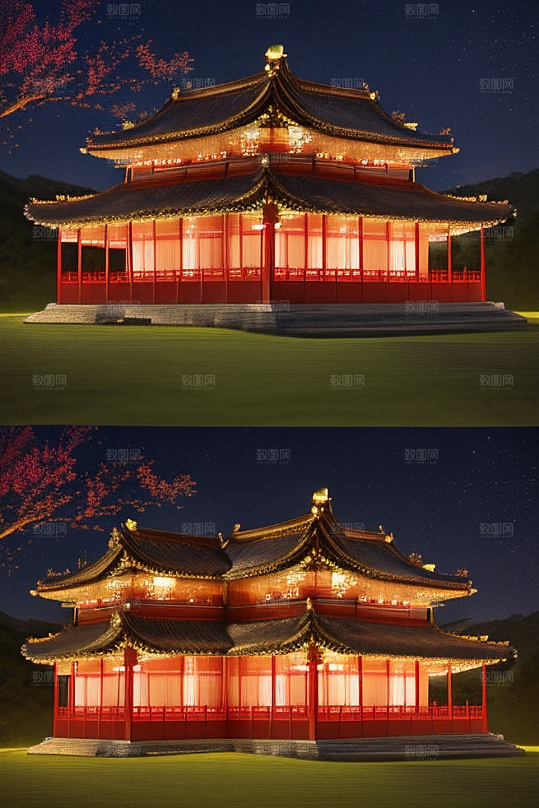 金碧辉煌的中国宫殿