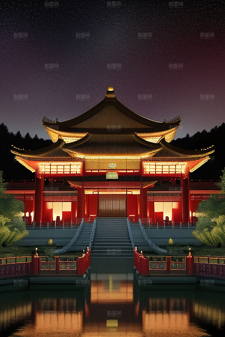 金碧辉煌的中国宫殿