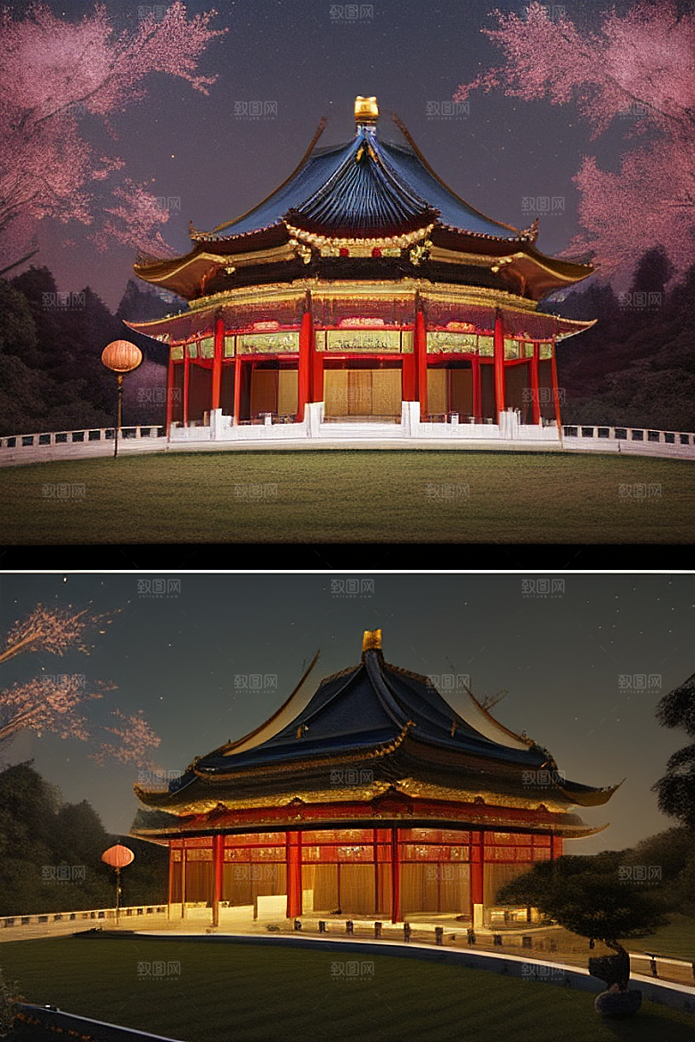 金碧辉煌的中国宫殿