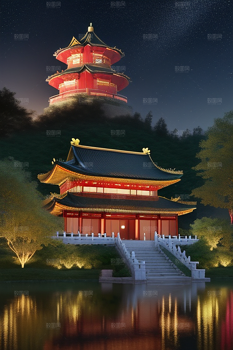 金碧辉煌的中国宫殿