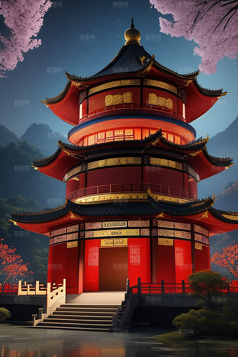 金碧辉煌的中国宫殿
