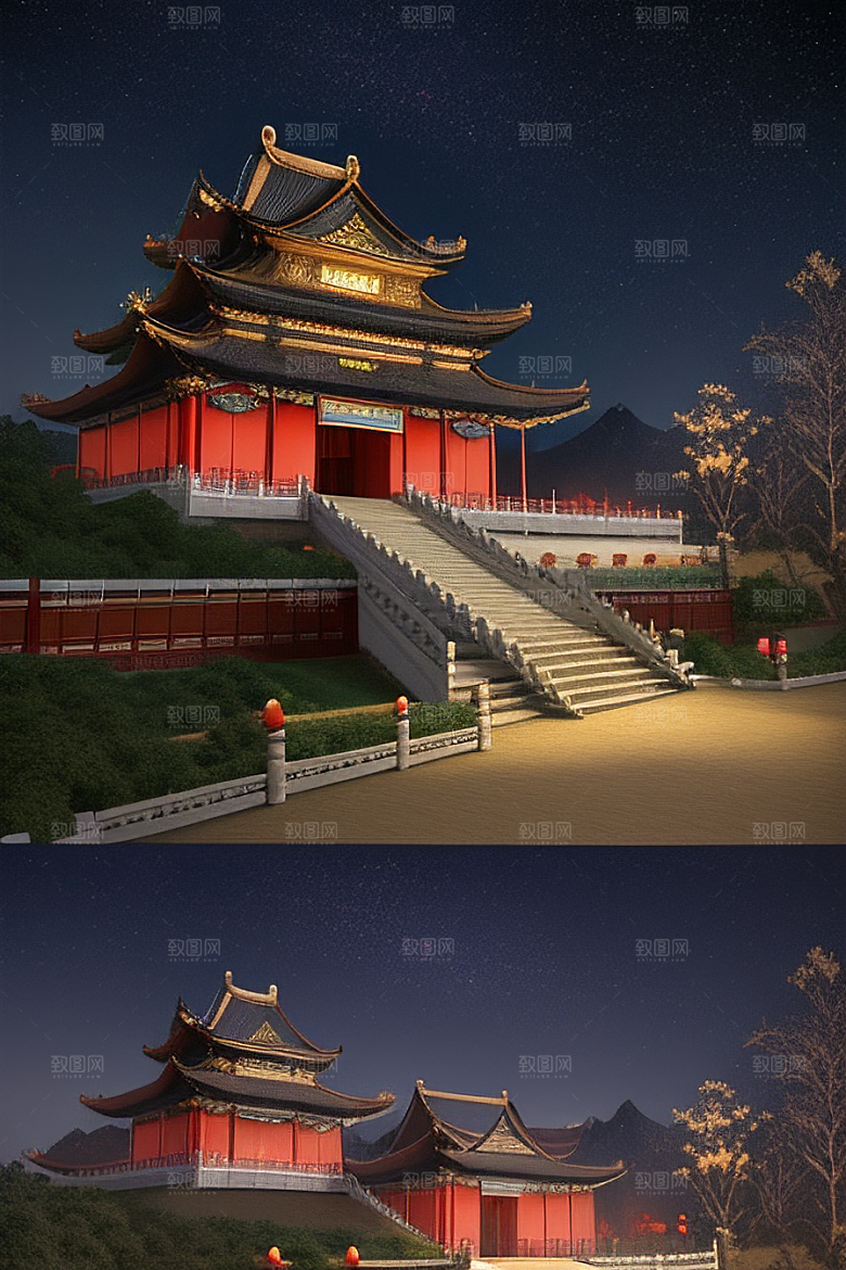 金碧辉煌的中国宫殿