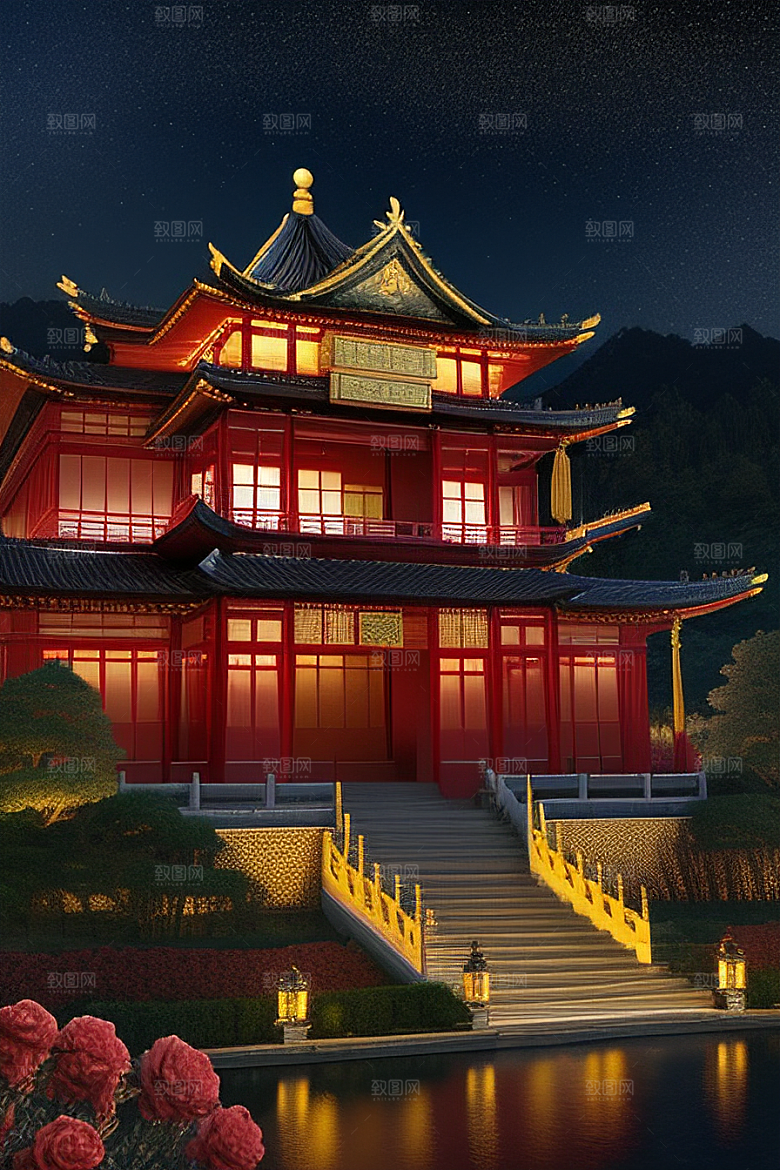 金碧辉煌的中国宫殿