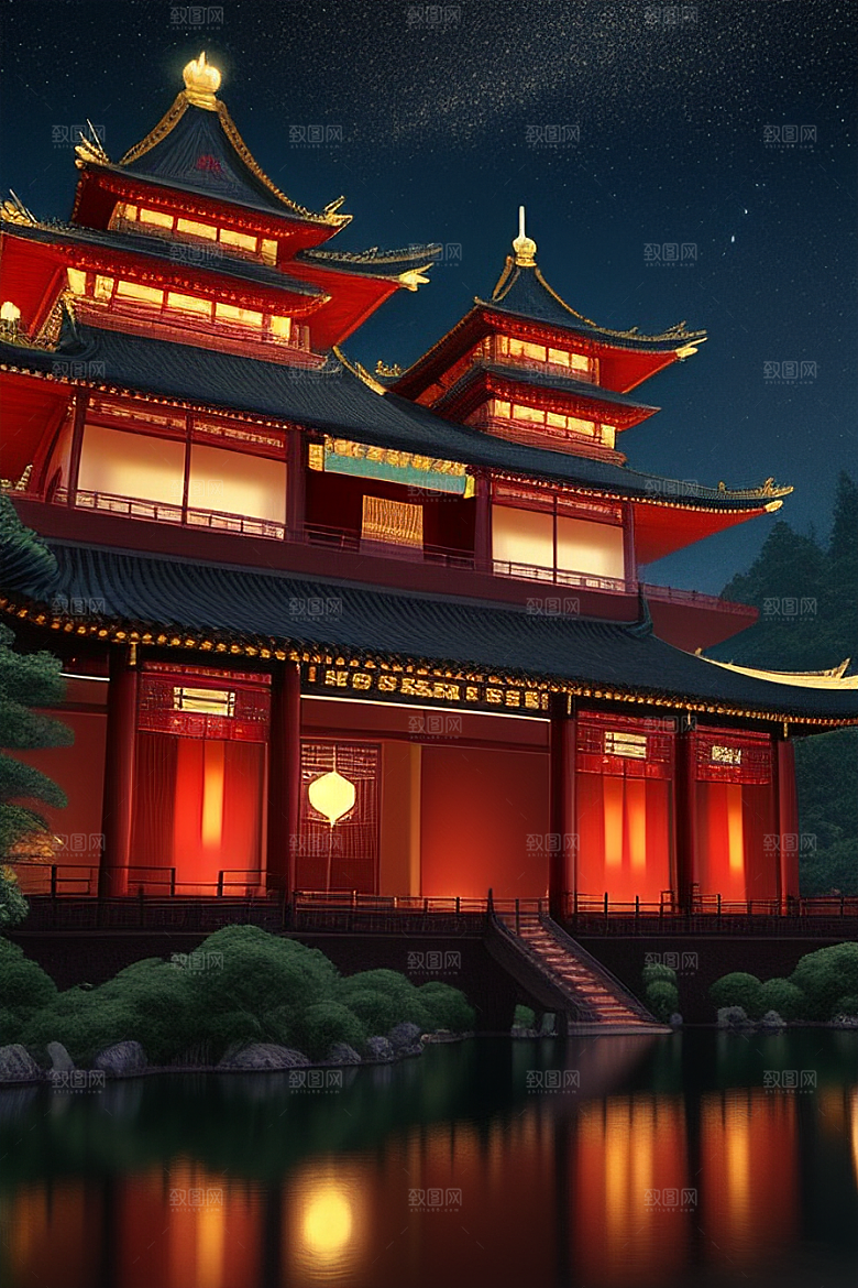 金碧辉煌的中国宫殿