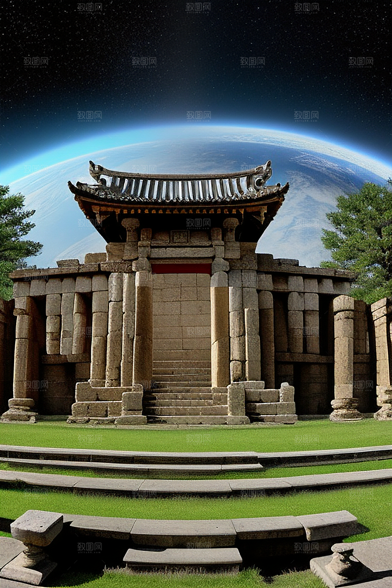 神秘量子宫殿的壮丽景观