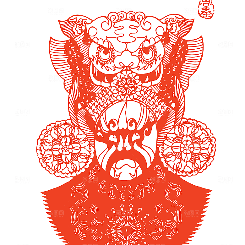 矢量京剧脸谱矢量素材