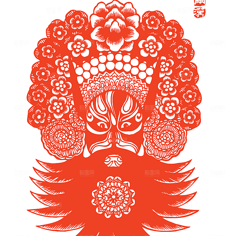 矢量京剧脸谱矢量素材