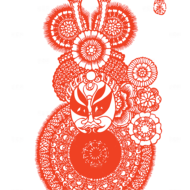 矢量京剧脸谱矢量素材