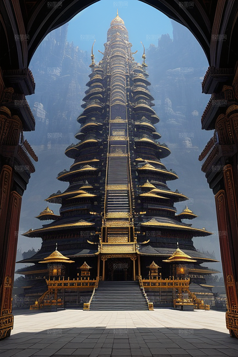 超乎想象的仙境宫殿