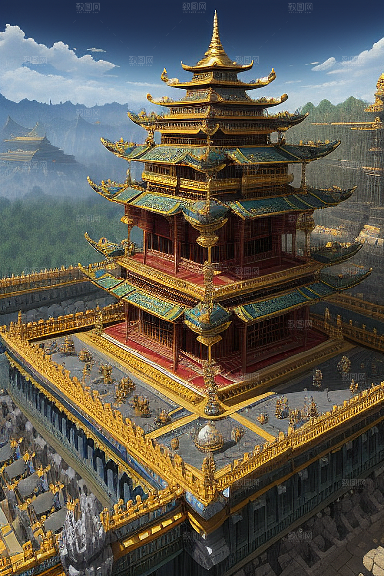 梦幻世界中的巨大王座