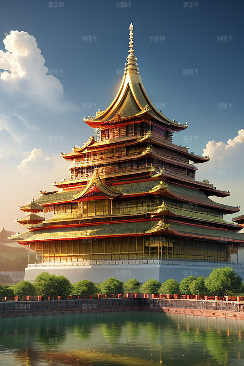 无尽幻境中的宏大宫殿