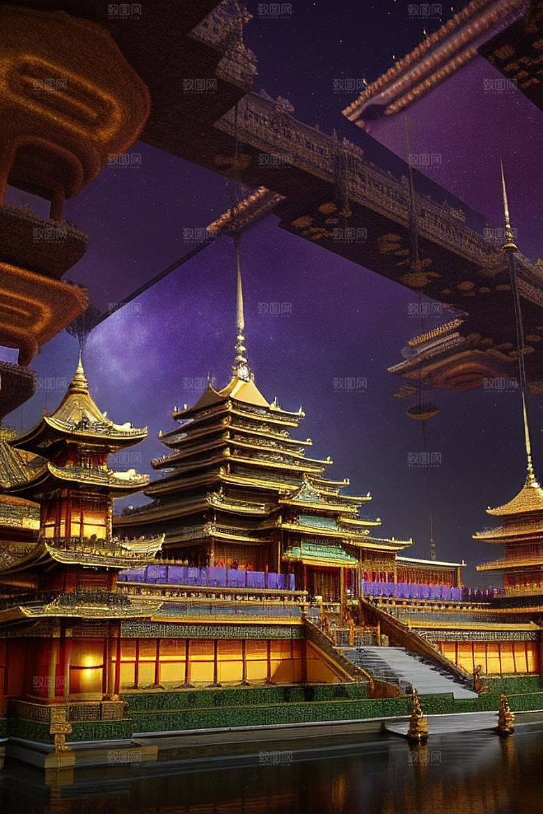 梦幻世界中的巨大王座