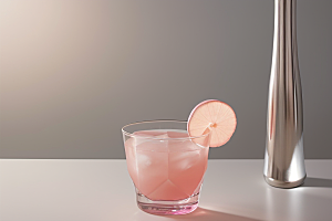 浅粉红色鸡尾酒杯法式浪漫的完美诠释