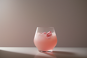 浅粉红色鸡尾酒杯法式浪漫的完美诠释