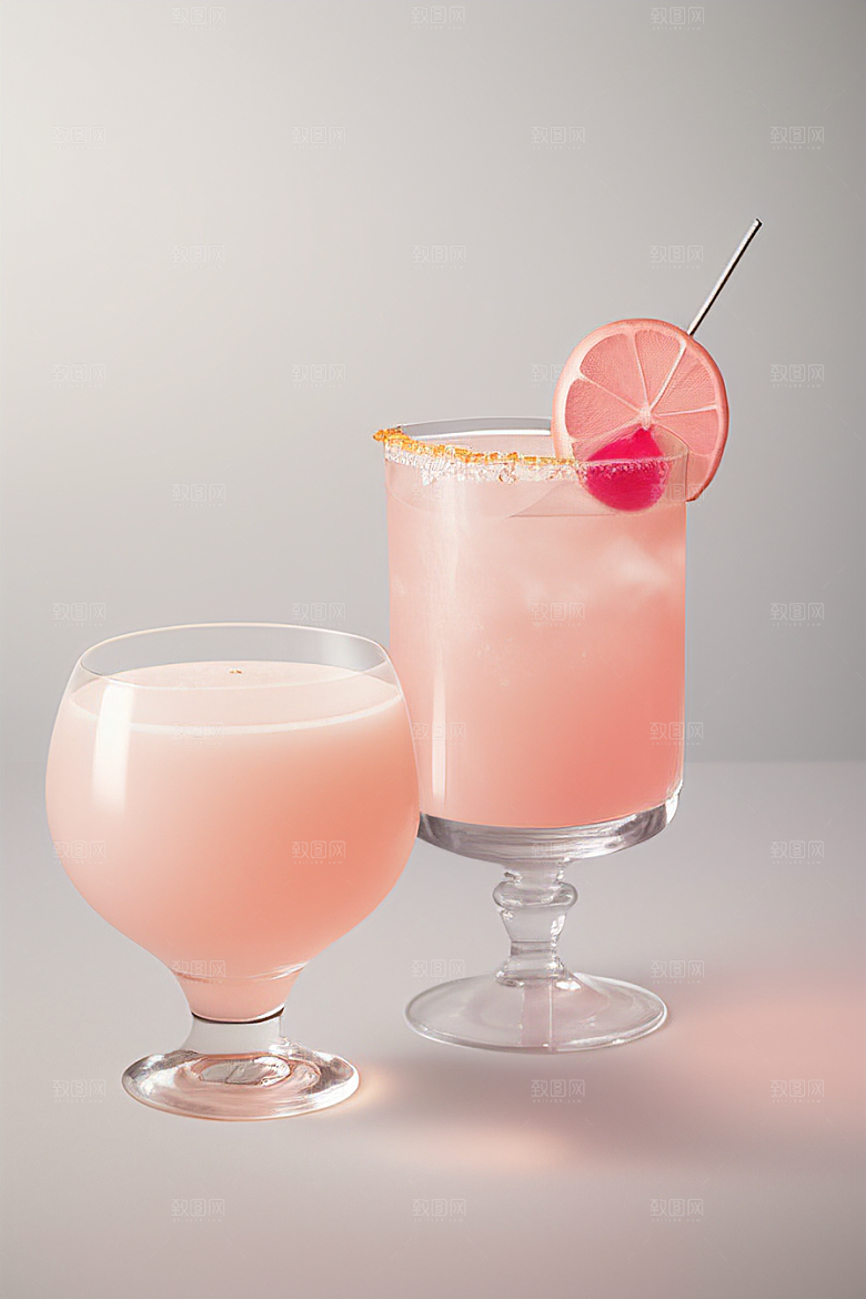 雾灰色鸡尾酒杯时尚与简约的唯美壁纸