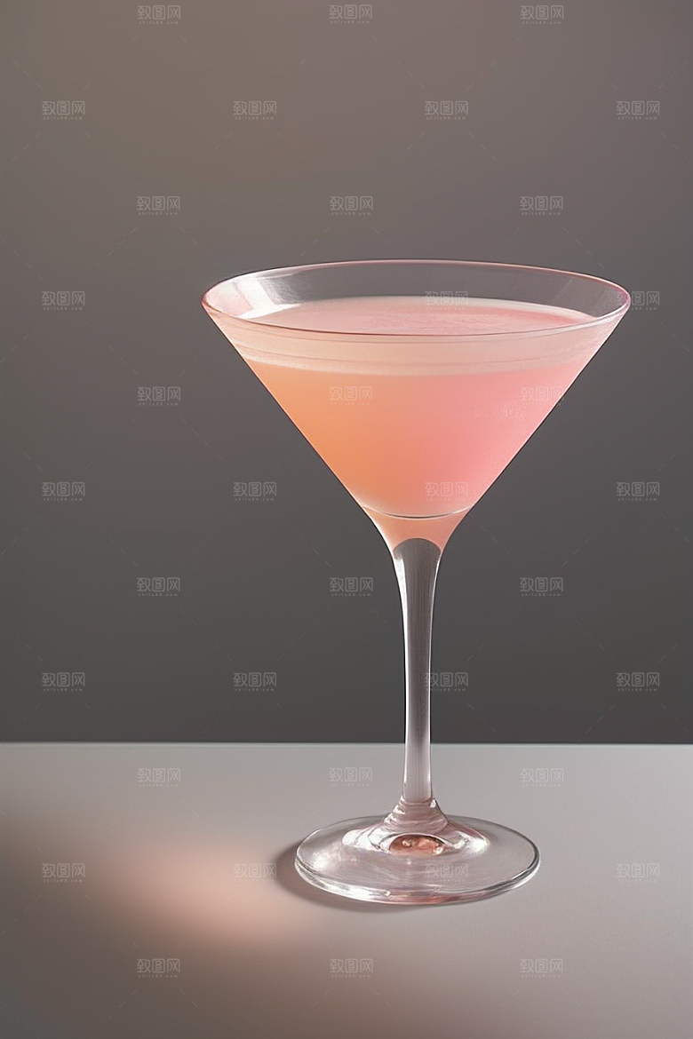 雾灰色鸡尾酒杯时尚与简约的唯美壁纸