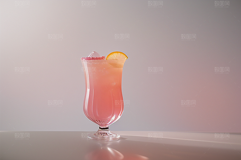 雾灰色鸡尾酒杯时尚与简约的唯美壁纸