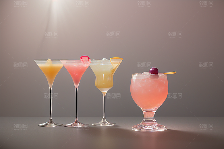 鸡尾酒杯与长焦镜头捕捉柔光与完美光线