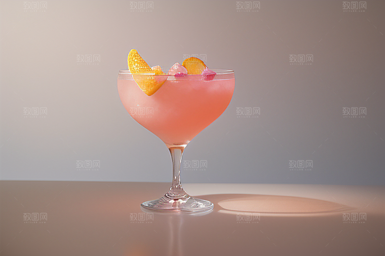 雾灰色鸡尾酒杯唯美壁纸的光影魅力