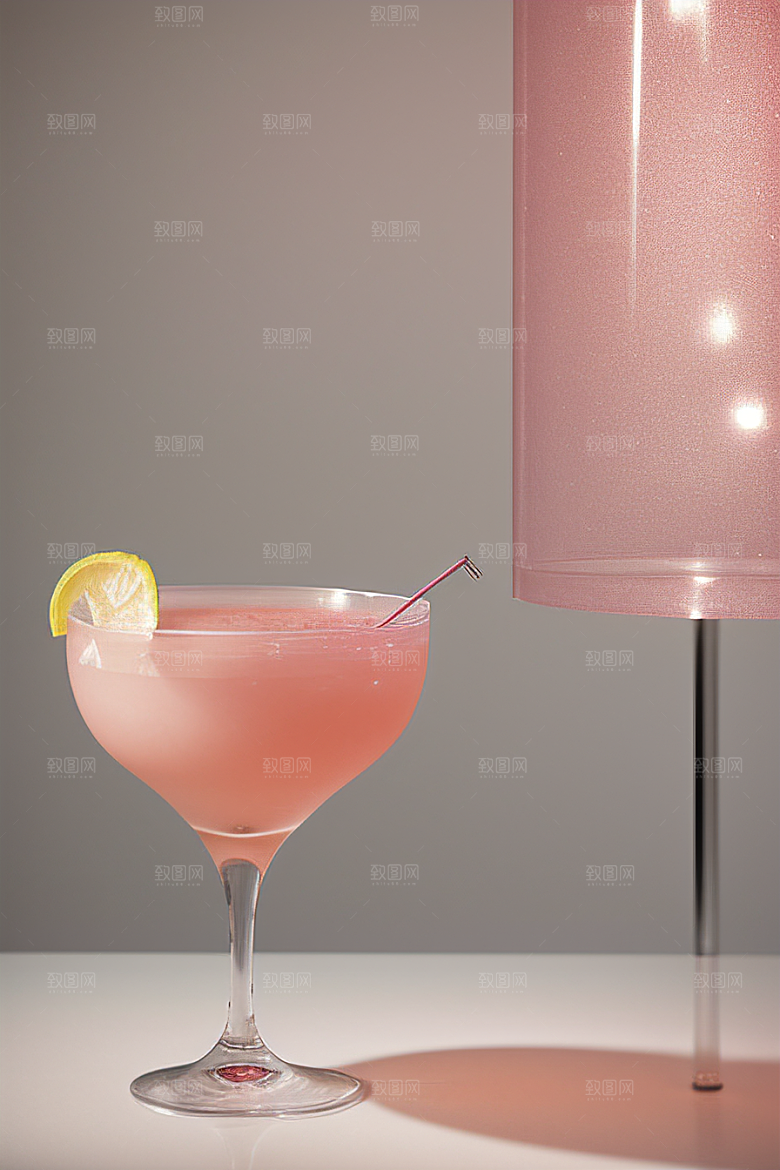 雾灰色鸡尾酒杯唯美壁纸的光影魅力