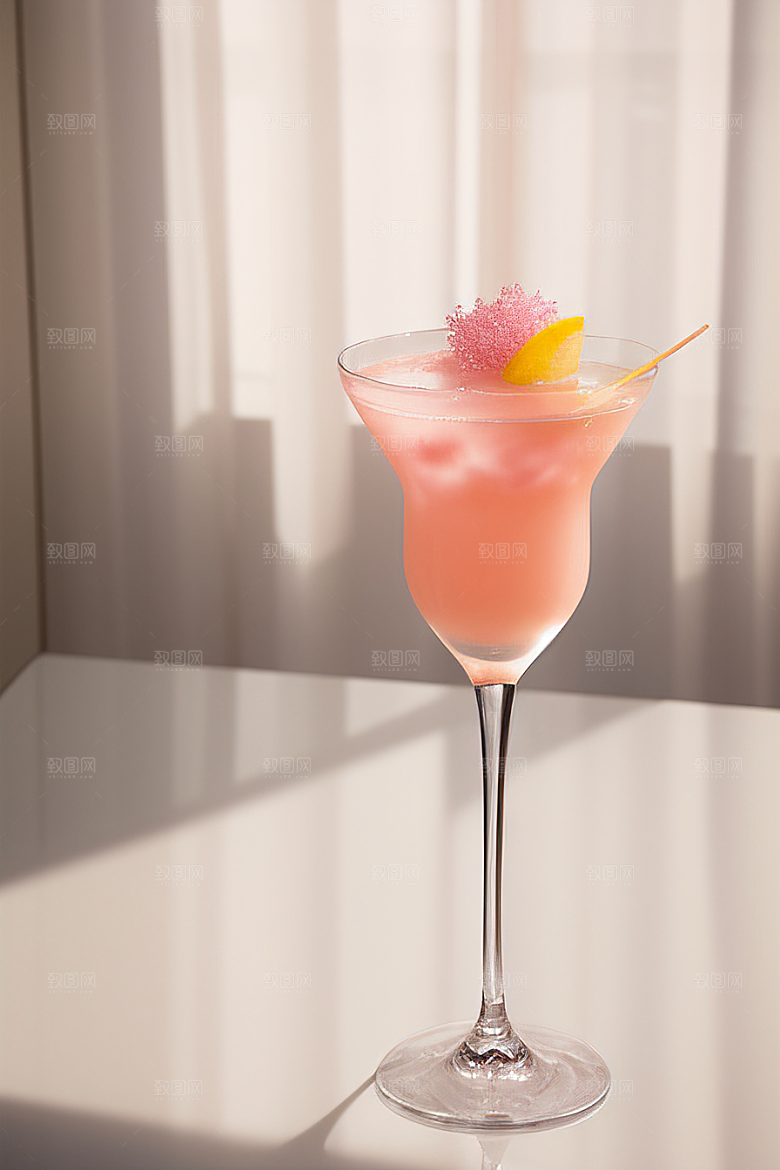 雾灰色鸡尾酒杯唯美壁纸的光影魅力