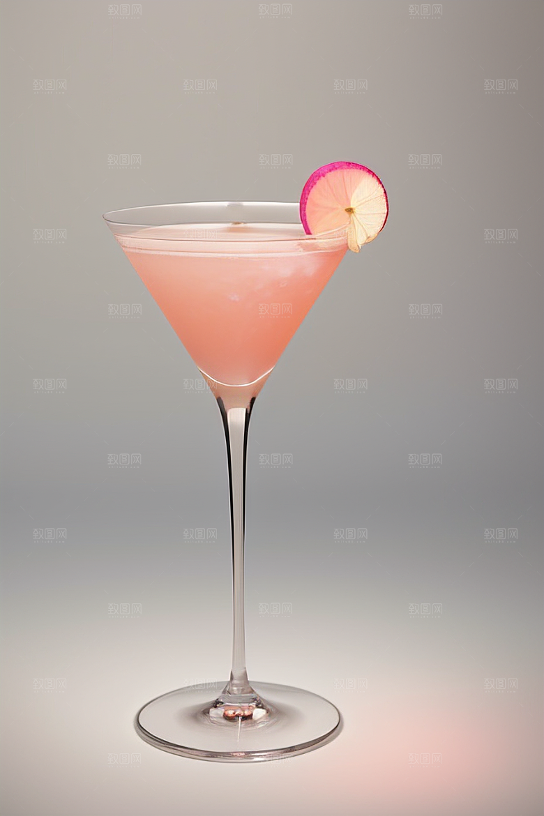 灰色鸡尾酒杯雾灰色背景下的唯美壁纸