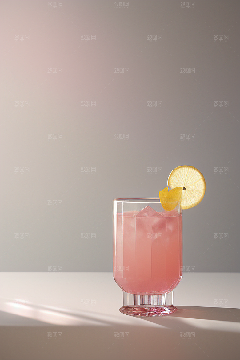 灰色鸡尾酒杯雾灰色背景下的唯美壁纸