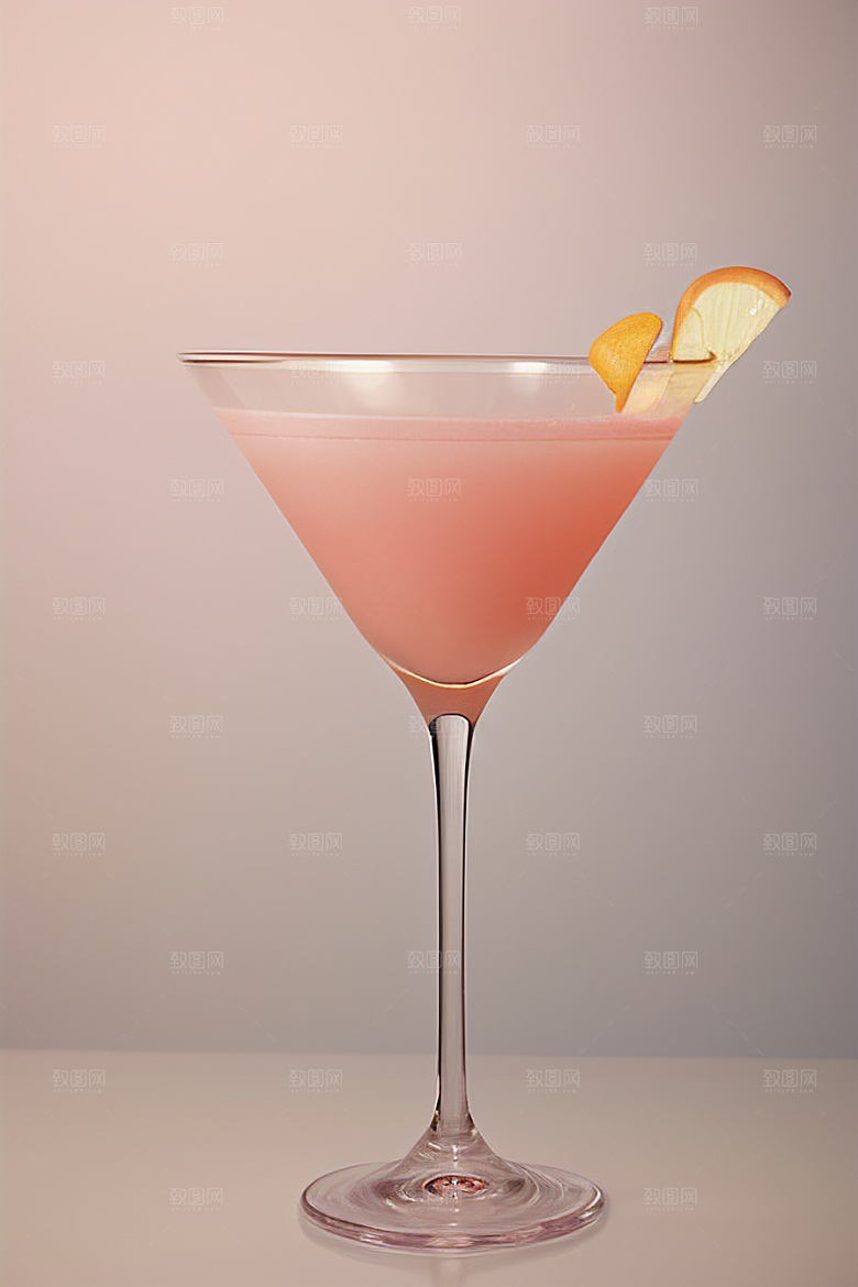 灰色鸡尾酒杯雾灰色背景下的唯美壁纸