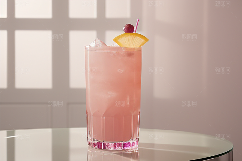 灰色鸡尾酒杯雾灰色背景下的唯美壁纸
