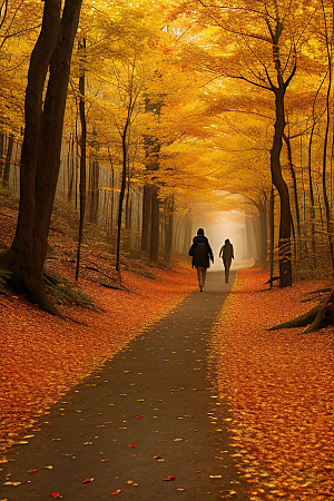 艺术气息浓厚的秋日森林之旅