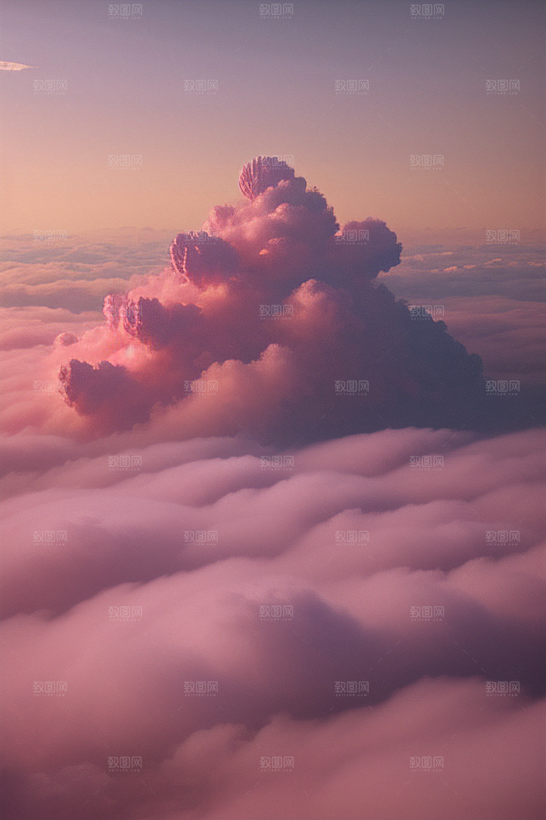 梦幻粉色玫瑰之海浩瀚视野中的绘画杰作