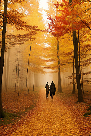 艺术感十足的秋日森林探索