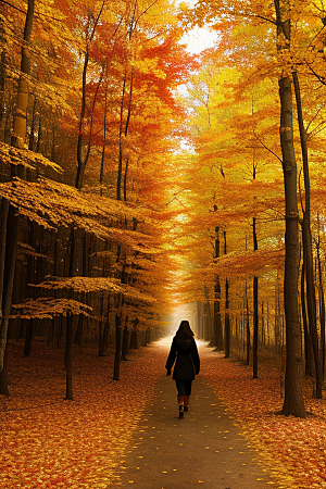 艺术感十足的秋日森林探索