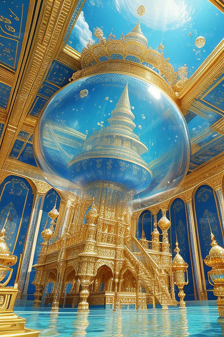 金色宫殿精雕细琢