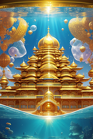 金色宫殿精雕细琢