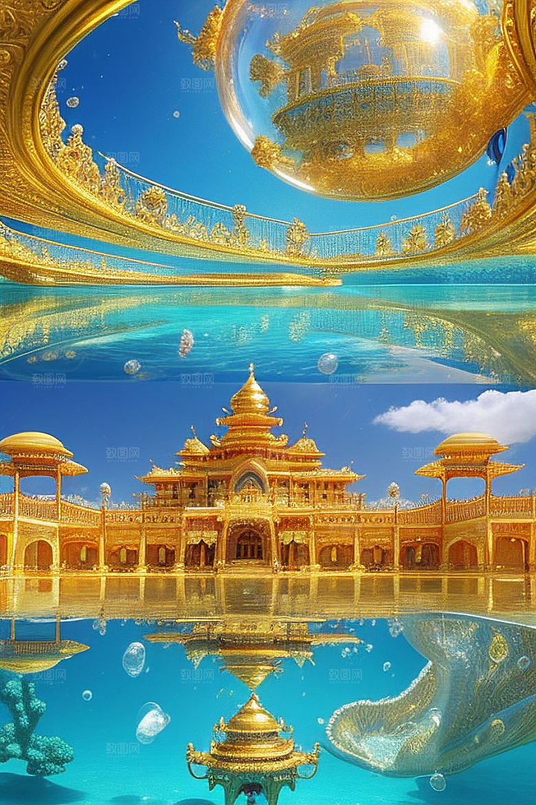 巨型气泡下的梦幻宫殿之旅