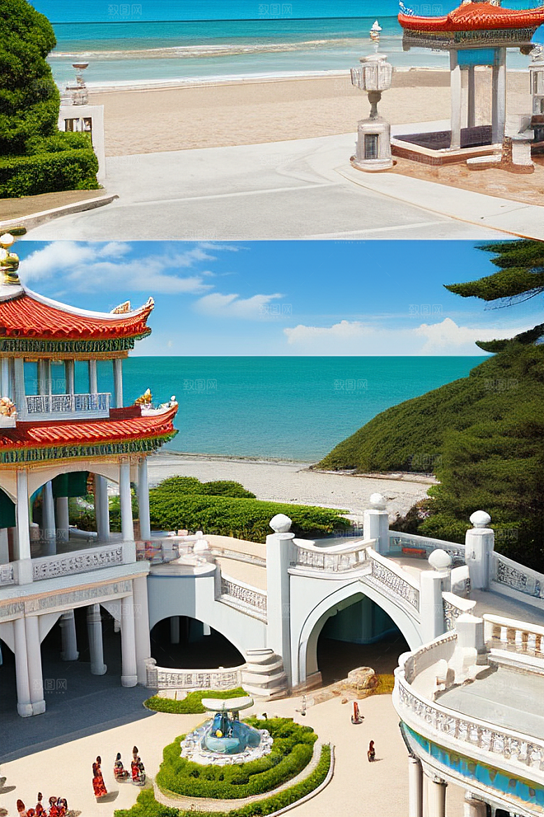 宜人海滨宫殿的阳光世界