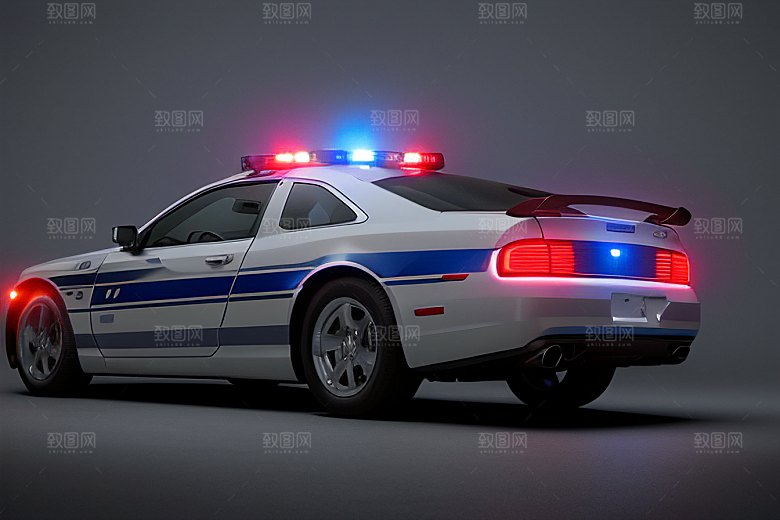 浅灰色警车的真实记录