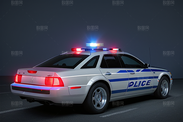 浅灰色警车的真实记录
