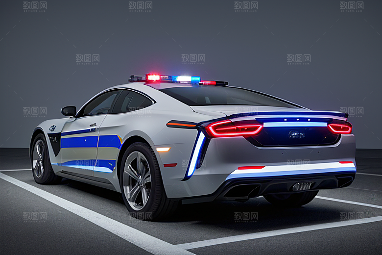 浅灰色警车的真实记录