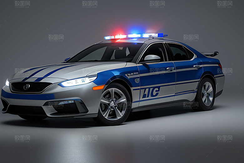 浅灰色警车的真实记录