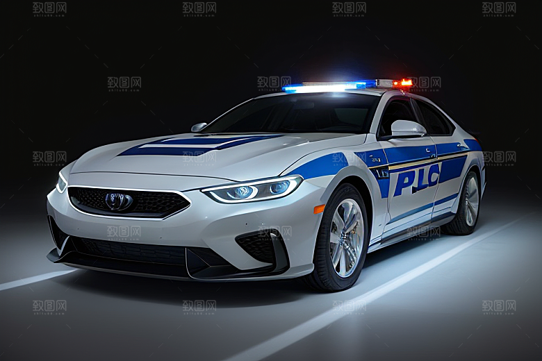 浅灰色警车的真实记录