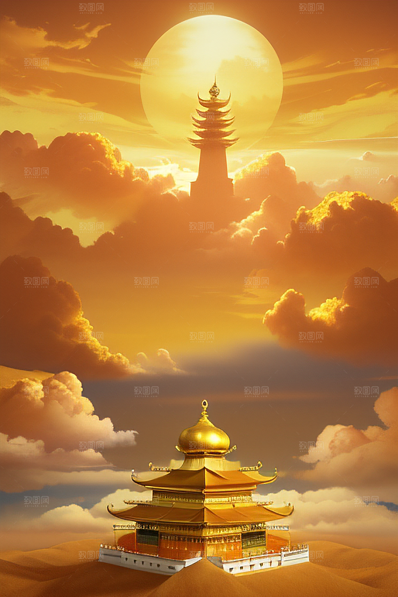 黄金之梦超高清下的梦幻黄金宫殿