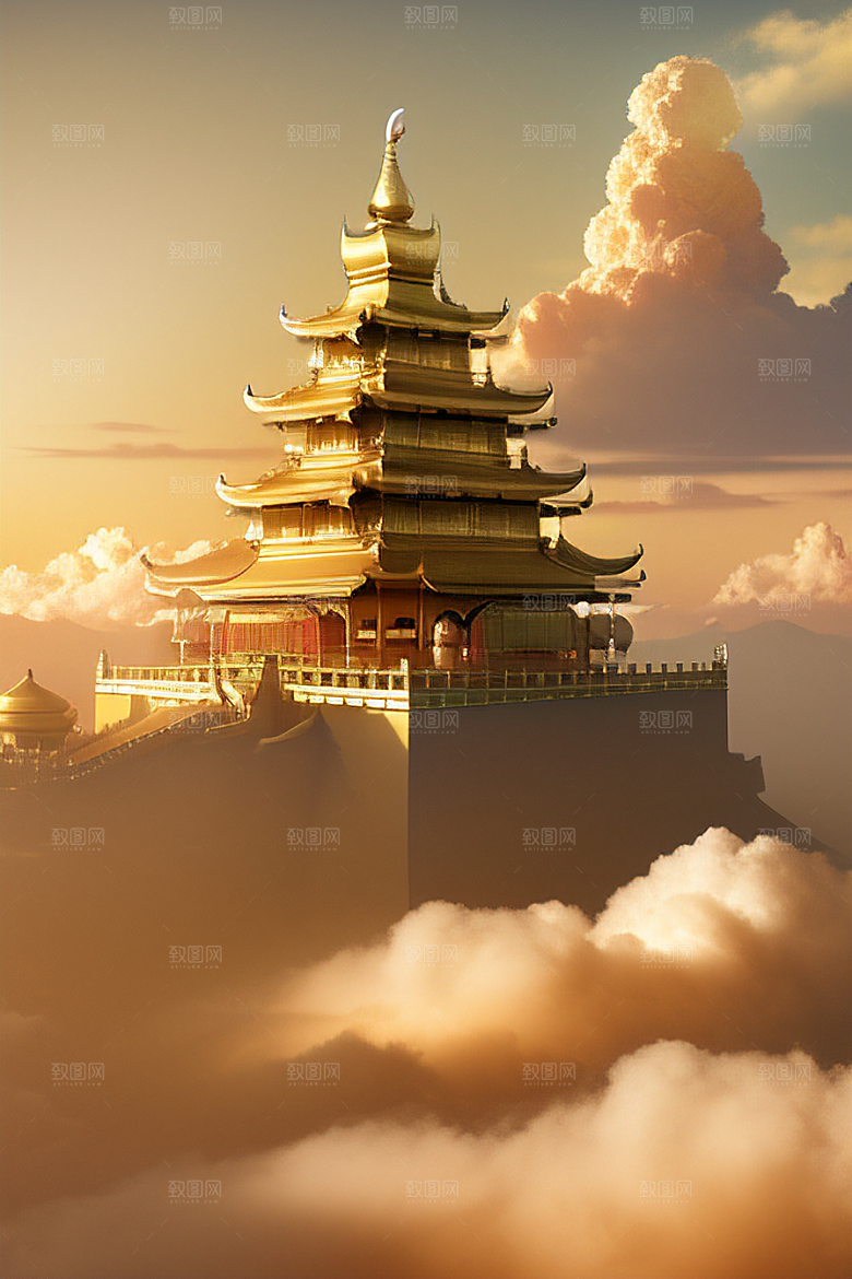 梦幻黄金超高清下的金龙宫殿