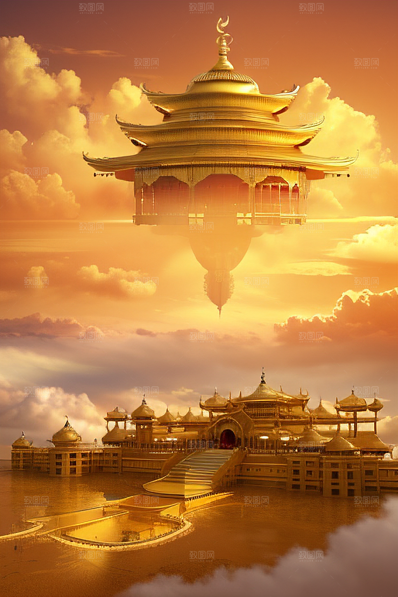 梦幻黄金超高清下的金龙宫殿